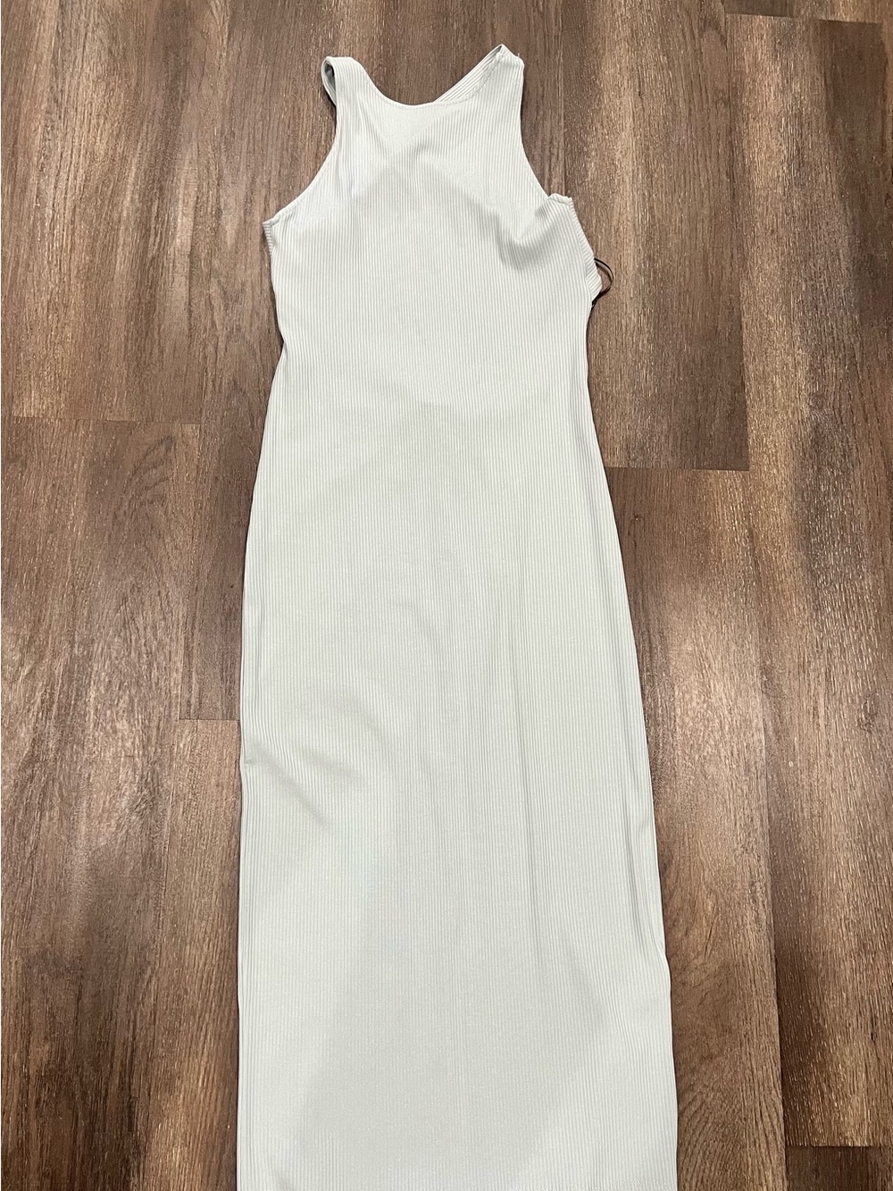 H&M Teal Ribbed Tank Maxi Dress